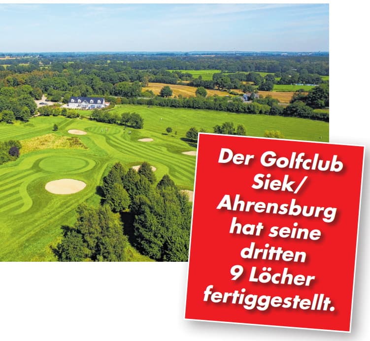 Die dritten 9 Löcher sind fertiggestellt.