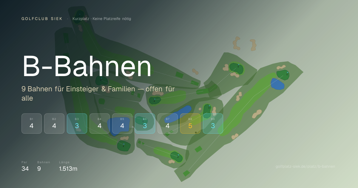 B-Bahnen — Kurzplatz | Golfclub Siek | Golfplatz Siek